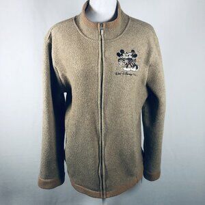 ✨ Disney Parks Authentic Fleece Jacket – Mickey & Minnie Embroidered • XL / XXL